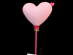 爱心气球 520情人节装饰 卡通爱心 恋爱元素 (11)