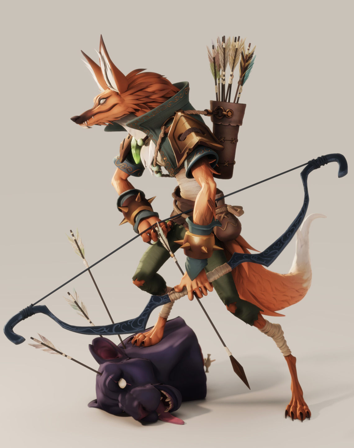 狐狸猎人（菲律宾3d角色模型师Manuel De Jorge）