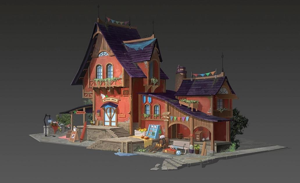 【3dmax建模】简单场景小房子制作