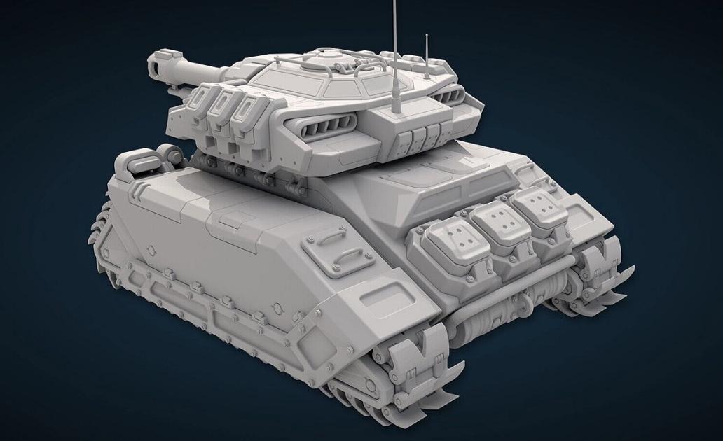 【3dmax建模】超详细坦克建模教学，布线技巧与高模制作