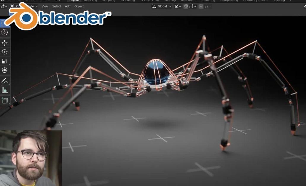 如何在Blender制作超酷的机械生物？