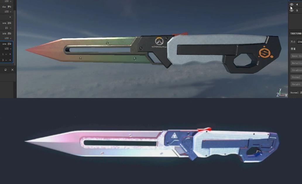 【3dmax武器建模】零基础科技匕首模型制作